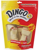 Dingo Bone Medium White 4-PACK Value Bag (10 oz)