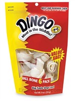 Dingo Bone Small White 6-PACK Value Bag (9 oz)