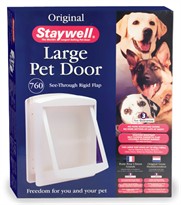 Petsafe - Door Large White Clear Hrd Flap