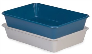 Dosckocil Cat Litter Pan with Microban Large - Mouse Gray