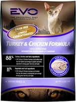 EVO Turkey & Chicken Formula Dry Cat Food (6.6 lb)