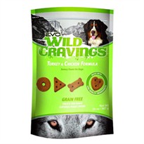 EVO Wild Cravings Turkey & Chicken Formula Dog Treats (20 oz)