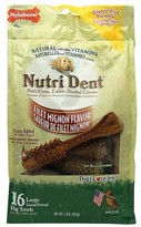 Nylabone Nutri Dent Dental Chews Filet Mignon (16 Large)