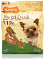 Nylabone Nutri Dent Dental Chews Filet Mignon (78 Mini)