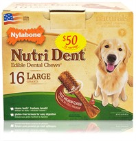 Nylabone Nutri Dent Dental Chews Filet Mignon Pantry Pack (16 Large)