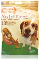 Nylabone Nutri Dent Dental Chews Filet Mignon (18 Medium)