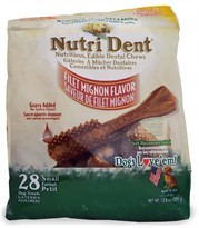 Nylabone Nutri Dent Dental Chews Filet Mignon (28 Small)