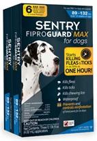 FiproGuard MAX Dog Flea & Tick Squeeze-On 89-132 lbs - 6-PACK
