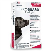 Fiproguard Flea & Tick Squeeze-On for Dogs 45-88 lbs, 3-PACK 