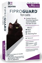 Fiproguard Flea & Tick Squeeze-On for Cats, 3-PACK 