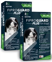 6-PACK Fiproguard Plus Flea & Tick Squeeze-On for Dogs 23-44 lbs