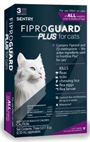 3-PACK Fiproguard Plus Flea & Tick Squeeze-On for Cats