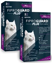 6-PACK Fiproguard Plus Flea & Tick Squeeze-On for Cats