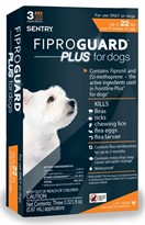 3-PACK Fiproguard Plus Flea & Tick Squeeze-On for Dogs Upto 22 lbs