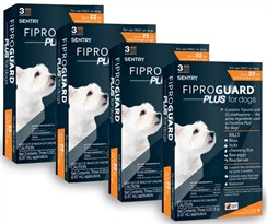 12-PACK Fiproguard Plus Flea & Tick Squeeze-On for Dogs Upto 22 lbs