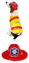 Pawfield Fire Chief Dog Costume - XLARGE