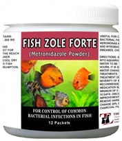 Fish Zole Forte 500mg - Metronidazole Powder (12 packets)