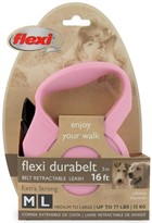 Flexi Durabelt Belt Retractable Leash - Medium/Large 77 lbs. - Pink/Rose 16 ft.