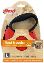 Flexi Freedom Tape Retractable Leash - Large 110 lbs. - Red/Black 16 ft.
