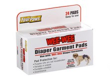 Four Paws Wee-Wee Diaper Garment Pads (24 Pack)