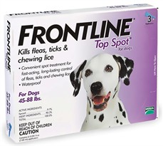 3 MONTH Frontline Top Spot Purple: For Dogs 45-88 lbs.