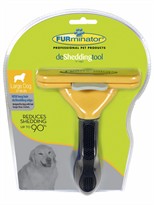 FURminator Long-Hair deShedding Tool for LARGE Dogs
