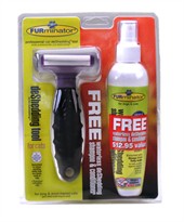 FURminator DeShedding Tool for Cats with FREE Shampoo