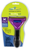 FURminator Short-Hair deShedding Tool for LARGE Cats