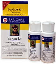 Miracle Care R-7 Ear Care Kit for Dogs & Cats  (2oz R-7 Cleaner, 2oz R-7 Ear Mite Treatment)
