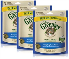3-PACK Greenies Feline - TEMPTING TUNA (1.1 lbs)