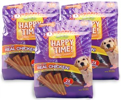 3-PACK Nylabone Happy Time Chicken Dog Treats - Small (54 count)