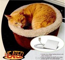 Heated Cat Bed by PetMate (15" Round)
