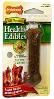 Nylabone Healthy Edibles Bacon Flavored Bone - PETITE  (3.75" L)