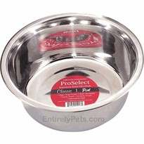ProSelect Stainless Steel Pet Dish Classic (1pt Width=5")