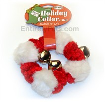 Holiday Collar w/ Bell Medium (6"-12")