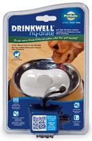 Drinkwell Hy-Drate H2O Filtration System for Healthy Dogs - Ice White