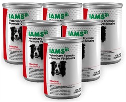 6 PACK Iams Veterinary Formula Intestinal Low Residue Canned Dog Food (84 oz)