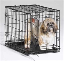 iCrate Folding Dog Crate - 24 x 18 x 19 BLACK