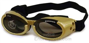 Doggles ILS - Interchangeable Lens System - Gold Frame/Smoke Lens
