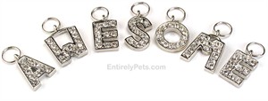 Initial Rhinestone Pendant Charm 