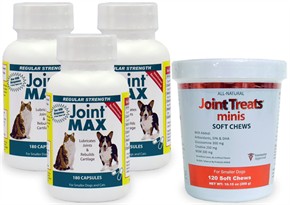 3-PACK Joint MAX RS (540 CAPSULES) + FREE Joint Treats MINIS