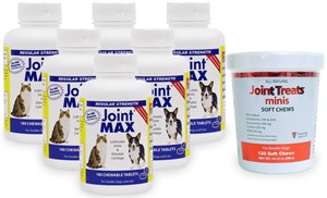6-PACK Joint MAX RS (1080 CHEWABLE TABS) + FREE Joint Treats MINS
