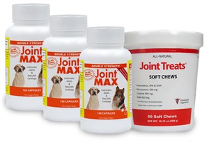 3 PACK Joint MAX Double Strength (360 CAPSULES) + FREE Joint Treats