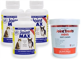 3-PACK Joint MAX RS (540 CHEWABLE TABS) +  FREE Joint Treats MINIS