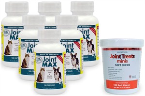 6-PACK Joint MAX RS (1080 CAPSULES) + FREE Joint Treats MINIS