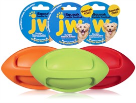 JW iSqueak Funble Football- Large (Assorted)