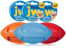 JW iSqueak Funble Football - Medium (Assorted)