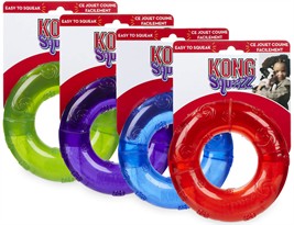 KONG Large Squeezz Ring Dog Toy (Assorted)