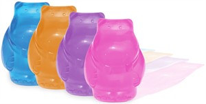 KONG Squeezz JELS Hippo - Medium (Assorted)