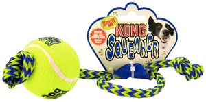 Kong Squeaker Ball with Rope (Medium)